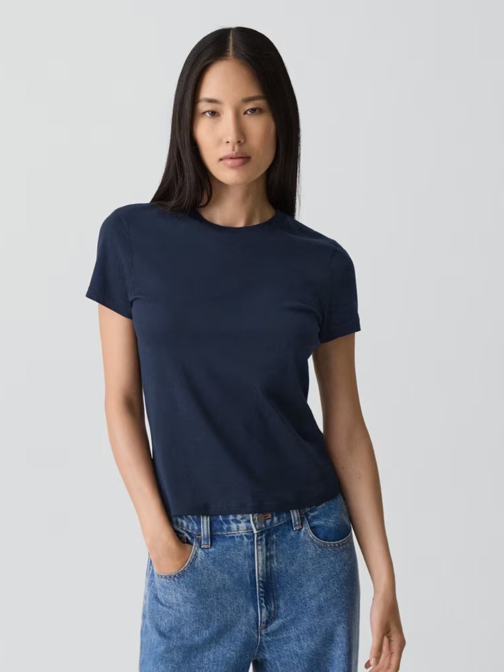 THEORY PIMA COTTON TINY TEE
